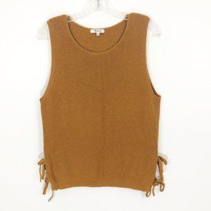 Madewell knit/sweater tank top in mustard yellow